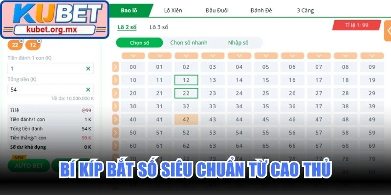 Bí kíp bắt số siêu chuẩn từ cao thủ