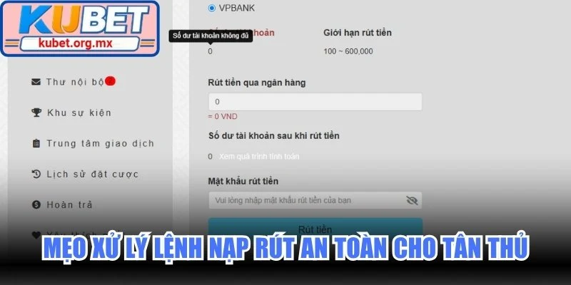 Mẹo xử lý lệnh nạp rút an toàn cho tân thủ